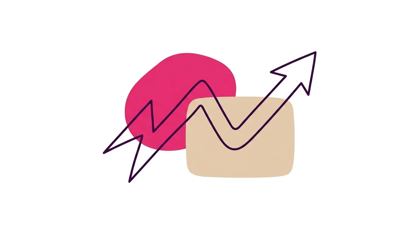 Editorial doodle of a hand catching a spark from a review and funneling it into action.